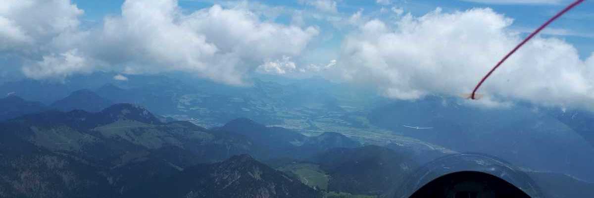 Flugwegposition um 10:20:55: Aufgenommen in der Nähe von Gemeinde Thiersee, 6335, Österreich in 2456 Meter